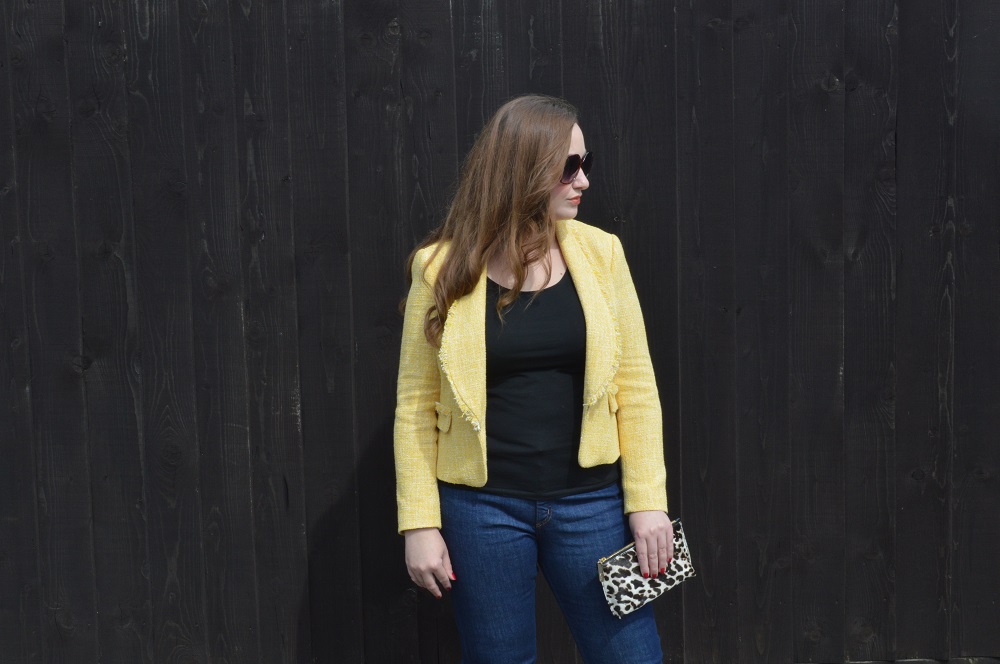 Yellow Blazer Casual Outfit – JacquardFlower