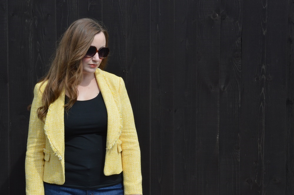 Yellow Blazer Casual Outfit – JacquardFlower