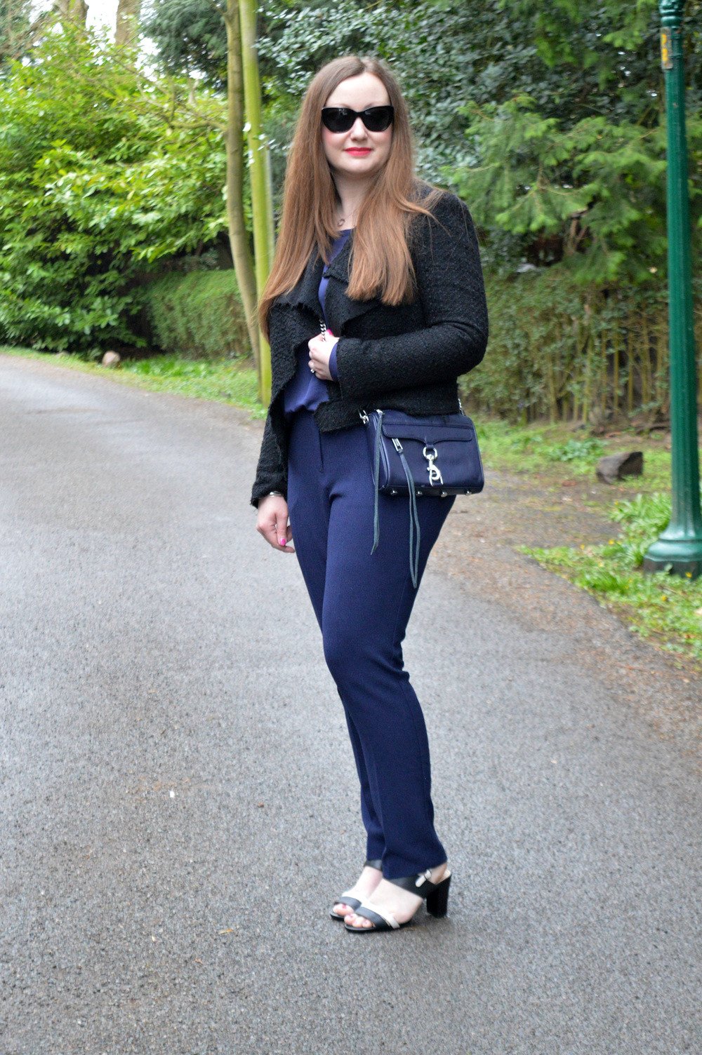 Mostly all navy outfit – JacquardFlower