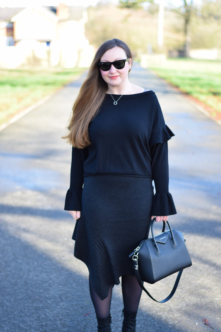 How to elevate your winter outfit with ruffles and asymmetric hemlines ...