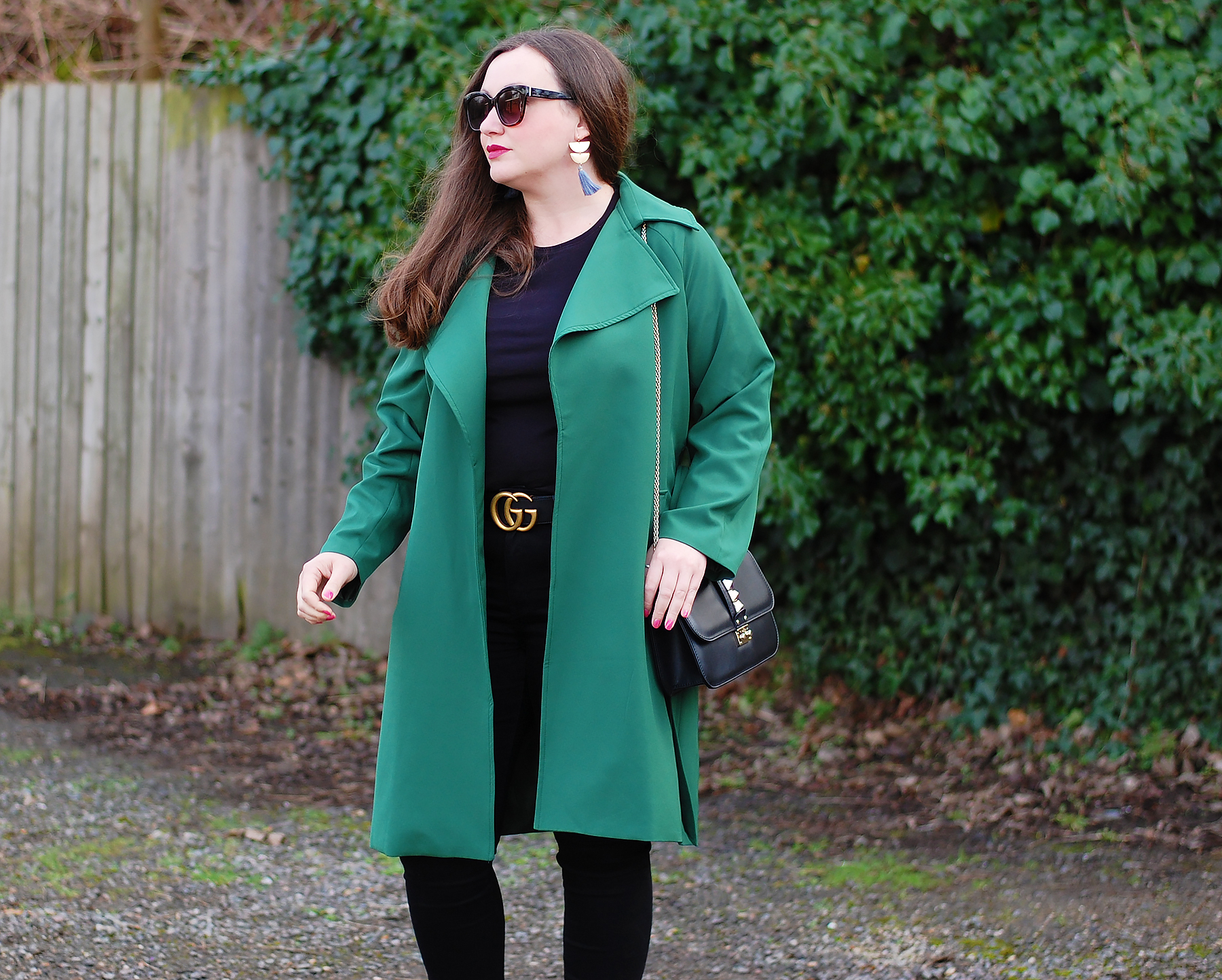 Green Trench Coat Outfit – JacquardFlower